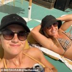 Aí vem Wags … e Habs! Abdômen de parceiros e fãs das ovelhas para a Suíça antes das meias -finais do euro contra a Itália – com a namorada da estrela