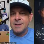 O gerente do Time Grube Yankees Aaron Boone Boon Flips em hosts hospedados