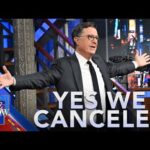 Como Stephen Colbert Colbert Colbert F-Bom em Gloeating Trump Trump Trump Trump Trump, Coubart-Night seguindo a briga