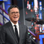 Ex -estrela ‘Daily Star’ Stephen Colbert em meio a uma estrela