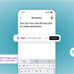 O Elevenlabs inicia o endereço para o endereço para barul para Android e iOS