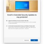 A Microsoft permite que os usuários do Windows 10 para uma longa atualização de segurança até 2026 grátis