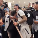 Momento do momento da Coréia do Corão Burwal para o tecido depois de Maddison James Maddison – como Conivene Po Cott -min e a equipe recebeu uma equipe
