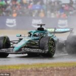 Uma fórmula irritada de uma equipe de torto depois de Schumacher Ralf é destinada ao motorista do motorista após a eclosão