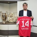 A lenda do Bayern de Munique pega a engrenagem em Luis em Luis Scars, trocando £ 70m, substitua o Liverpool