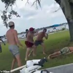 Familias asustadas y fricción salvaje en Florida Lake frente a los niños