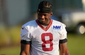 O comandante de Washington Brian Robinson Junior oferece outras equipes da NFL em um desprezo cruel