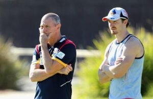 A lenda de Footy Patrick Dangerfield revelou o segredo poucas horas antes de bater em seu filho com um treinador da AFL
