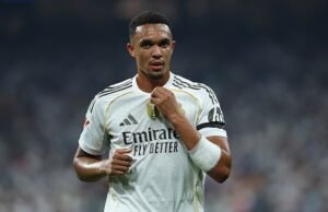 Os fãs de Liverpool, Trent Alexander-Arnold, fisiclando ‘Real Madrid Laliga estreia New Boy como um número maravilhoso de verificações brutais de realidade