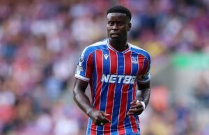 Liverpool-Mark para Mark Guehi para Stear estrelar o Palácio do Cristal