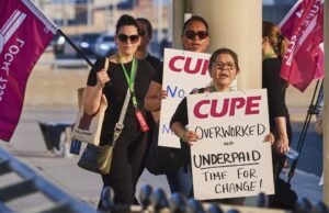 Os vôos da Air Canada cercados pelos voos de Los Angeles cancelados