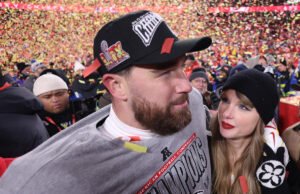 Estrela de estrela do Shark Tank em barracas em barraca para Taylor Swift e Travis Kelky