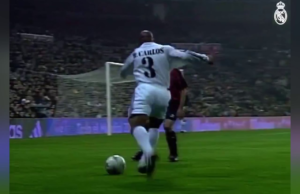 Melhor centro para Roberto Carlos no Real Madrid: ele conseguiu bola o que conseguiu bola