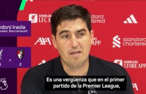 Reação exemplar do Iraola após o incidente do racismo contra seu jogador apreciado na Inglaterra