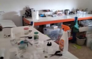 A Guarda Civil destruiu um sofisticado laboratório de maconha no Hooter Santillin