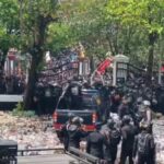 La policía ha arrestado a 11 personas provocativas de disturbios de demostración en Patulo.