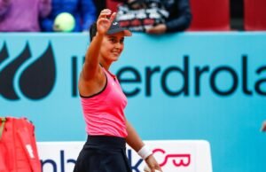 Leyre Romero substituiu Nuria Pácarizas ferida na última metade da Copa Billie Jean