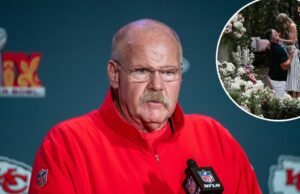 Endereço de Andy Reid de Travis Kelce e Taylor Swift, do 1T TIME