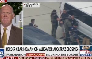 Border Zar Tom Homan criticou o aligador da Flórida Alcatraz e o gelo da Califórnia.