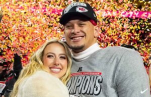 Britney Mahomes com seus filhos com ‘animado’ na temporada de 2025 da NFL