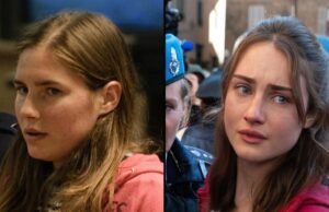 Amanda Knox mostra como comparar o caso de assassinato de Meridith Kercher