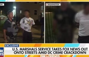 Relatórios de ‘Alexis McAdums’ da Fox News com Ride-S em DC durante a aquisição federal do governo Trump