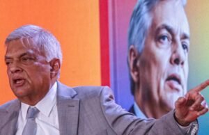 O ex -presidente do Sri Lanka, Ranny Vikmesing