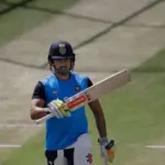 Lightning of Musar Trust Hand com Karun Karun Isair expirou a Missining para jogar em Bengaluru