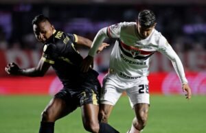 Le Tlyto Nasolin enviou uma mensagem a Kopar Libertadoras: São Paulo o puxou em uma multa de 4-3