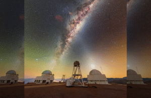 Gigante ‘x’ aparece como 2 feixes celestes de luz cruzamentos no chile: foto da semana