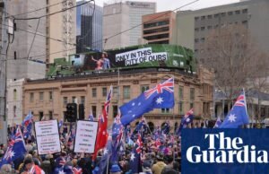 O neonazista estava entre os palestrantes em protesto contra Melbourne em Melbourne porque protestos em todo o país