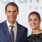 Família 4! Bandeiras de Rafael Nadal Número 2 e esposa Perlllo