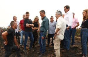 Sanghez e Marlaska visitarão as províncias de Carus e Zaohara amanhã para aprender sobre a evolução do incêndio amanhã.