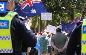 O SCUFFL entrou em protesto contra a imigração em toda a Austrália
