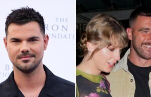 Taylor Lotner Taylor Swift e Travis Kelles reagem ao investimento