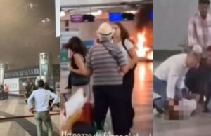 Um homem montou um balcão no aeroporto de Milão: na terça -feira, foi condenado a quebrar a janela da janela por um martelo