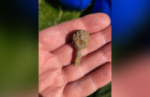 ‘Eu realmente saí disso!’ Estudante arqueológico primeiro atingindo ouro medieval na escavação