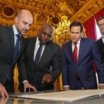 Rubio e endereço inglês e francês "Hamas Hamas"