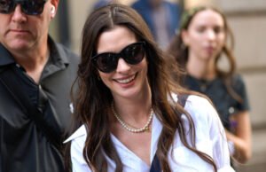 Falls On Annie Hathaway ‘The Devil Ware Prada 2’ Conjunto – os fãs obtêm flashback ‘The Princess Diary’