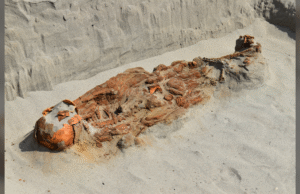 Túmulo “Strange” no Peru segura esqueletos de pessoas com cordas em volta do pescoço, mãos amarradas pelas costas, dizem os arqueólogos