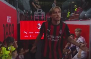 San Sirola recebe um Modric pela primeira vez que levará Luca permanentemente em uma imagem.