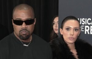 Bianca Sensori gira a cabeça com um decote de queda na data com um canye oeste