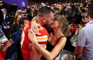 Fotos de Taylor Swift no Super Bowl dentro de Kansas City Chief Aerohed