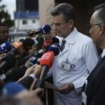 Migud Uribe Dyies, o presidente da Colômbia, candidatos, são baleados em reunir dois meses
