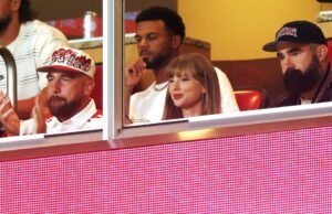 Taylor Swift, Travis Kelce e este anel de entrada vai publicamente