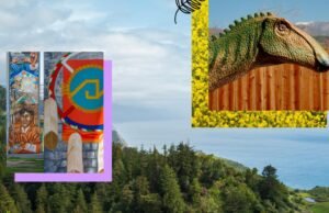 Na Califórnia, 8 exigiam atrações no lado da estrada – dinossauro monstro, um lugar misterioso e muito mais