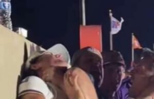 Fã de futebol da LSU, a rivalidade com um sussurro com um sussurro no estande de riachos