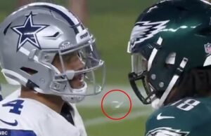 Aklen Carter e Dak falando sobre a abominação da águia, a águia, que viu a águia da águia na abertura da NFL.