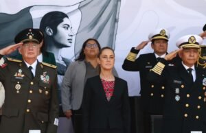 Com Hugo Aguilar e Quênia López, Sheinbaum lidera o primeiro presente ao herói Cocotepec