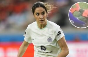 Satisfação com o futebol feminino: um jogador caiu na peça e o jogo foi suspenso